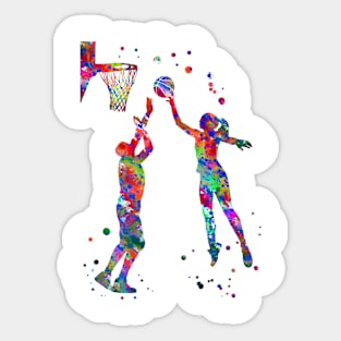 Basketball couple Sticker